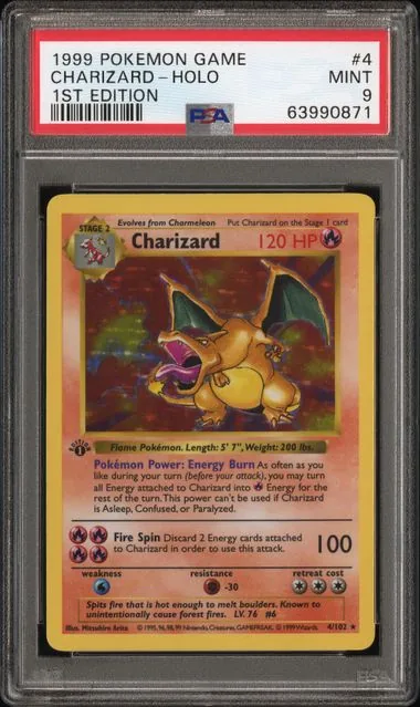 Charizard · 1st Edition · PSA 9