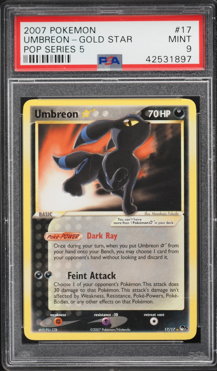 Umbreon Gold Star · Anglais · PSA 9 MINT PSA 9 MINT · 42531897