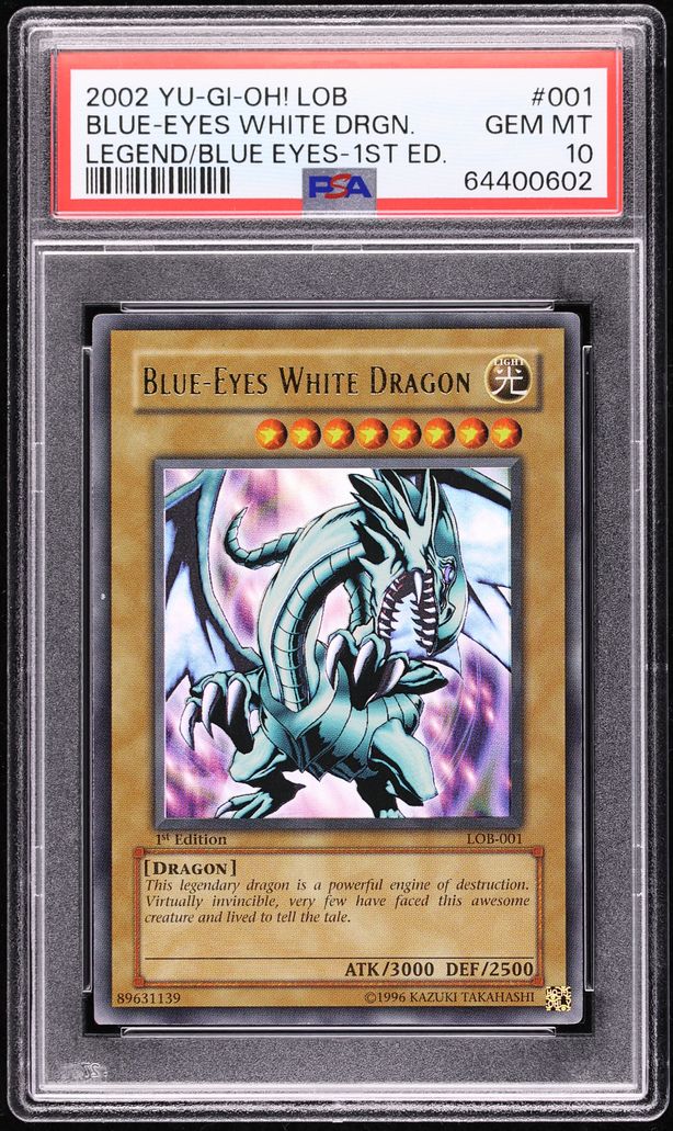Blue-Eyes White Dragon · Anglais · PSA 10 GEM MINT PSA 10 GEM MINT · 64400602